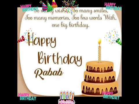 #happy #Birthday #Rubab #Rabab #Birthdaycake #happybirthdaytoyou #Birthdaywishes #Birthdaygirl 🎁🎂🎈
