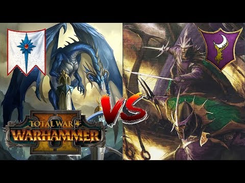 High Elves vs Dark Elves | THE SHOWDOWN - Total War Warhammer 2 Multiplayer Game