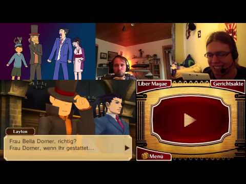 Let's Play Together Professor Layton VS Ace Attorney [blind] German #56