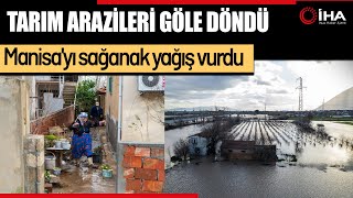 Manisa'yı sağanak vurdu, taşkın hasarı gün ağarınca ortaya çıktı