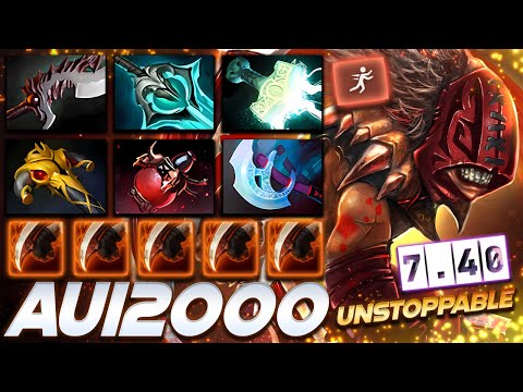 [7.40] Aui2000 Bloodseeker Unstoppable - Dota 2 Pro Gameplay [Watch & Learn]