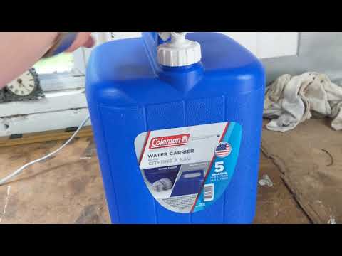 Coleman 5 Gallon Water Jug Stores within Igloo Cooler