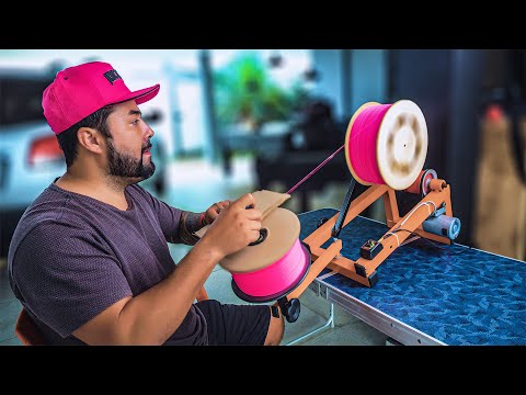 ENROLANDO LINHA NUMA MAQUINA PROFISSIONAL - Diamante Pipas