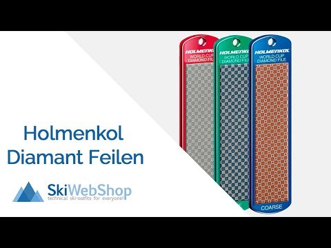 Skier für den Winter feilen (Holmenkol Ski-Feil-Set)