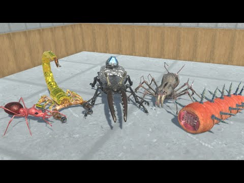 Giant invertebrates upgraded vs all Units Animal Revolt Battle Simulator