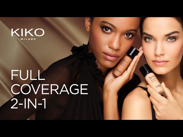 Vídeo relacionado con KIKO Milano Full Coverage 2-in-1 Foundation & Concealer, Base De Maquillaje Y Corrector 2 En 1, Alta Cobertura, WB15 Warm Beige