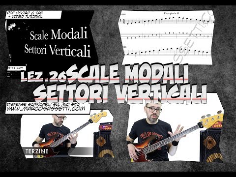 Lezioni di Basso 26 - Scale Modali - Settori Verticali