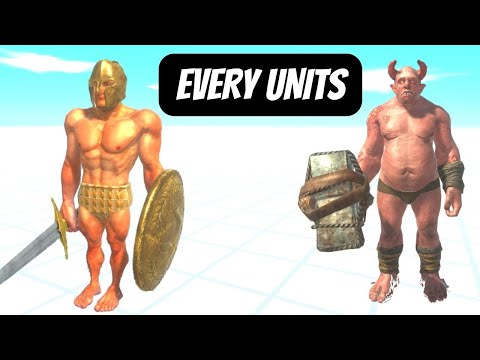 OGRE + ACHILLES EVERY UNITS  - ANIMAL REVOLT BATTLE SIMULATOR