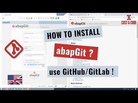 How to Install abapGit in 2023? Use GitHub / GitLab with ABAP [english]