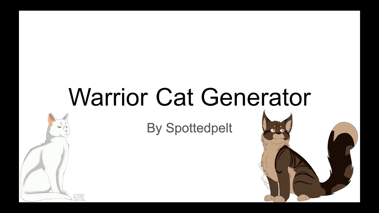 Warrior Cat Generator
