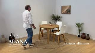 Mesa Adana extensible con sistema de extensión integrado