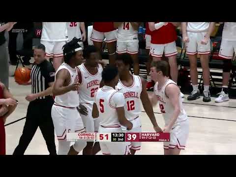 HIGHLIGHTS: Cornell Men's Basketball at Harvard - 02/03/2024