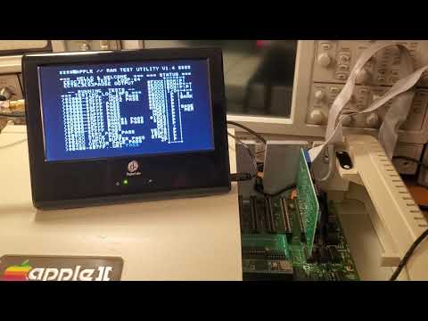 MCL65+ 6502 Apple II+ Accelerator Memory Speed Demo