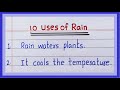 Uses Of Rain 10 Uses Of Rain Rainfall Advantages Of Rain 10 Uses Of Rainwater