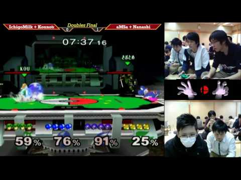 MasterHand 24 Doubles GF - IchigoMilk + Kounotori(Green) vs. VGBC|aMSa + Nanashi(Blue)