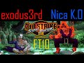 Street Fighter III Third Strike Exodus3rd Oro Vs Nica K O Gouki Fightcade FT10