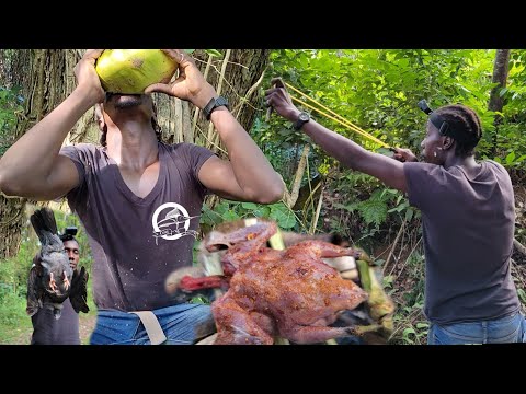 THE BEST SLINGSHOT HUNTER YOU WILL EVER SEE WILD BIRD CATCH CLEAN COOK