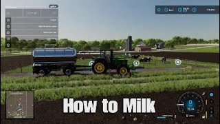 #FarmingSimulator 22 How to collect Milk