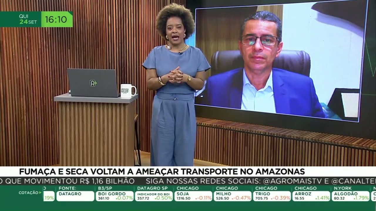 Fumaça e seca voltam a ameaçar transporte no Amazonas