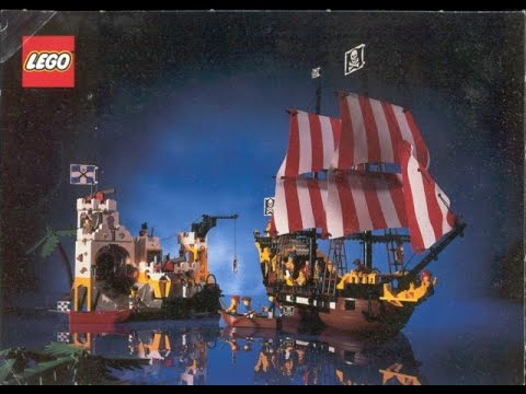 Lego Vintage Pirate 6285 / 10040 Black Seas Barracuda / Dark Shark Pirate Ship