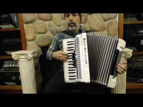 WELTACH3480WH - White Weltmeister Achat 80 Piano Accordion LMM 34 80 $2499