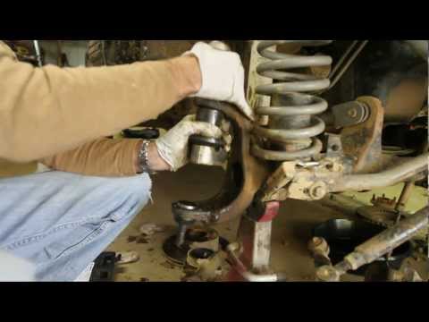 How-To replace Dana 30 and 44 Ball Joints part 2 of 3 (press in ball joints with cheap press)
