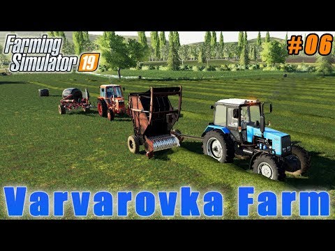 Making and selling silage bales | Farming in Varvarovka | Farming simulator 19 | Timelapse #06