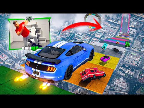 MEGA RAMPA ÉPICA! RETOS MUY LOCOS!! - GTA 5 ONLINE