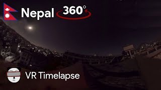 360° SuperMoon 2016: GoPro Omni VR Time Lapse | Kathmandu, Nepal