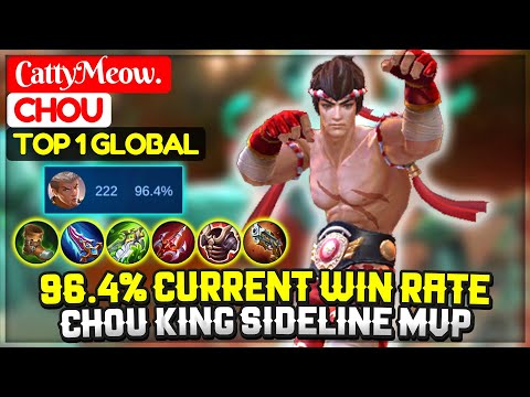 96.4% Current Win Rate, Chou King Sideline MVP [ Top 1 Global Chou ] CattyMeow. - Mobile Legends