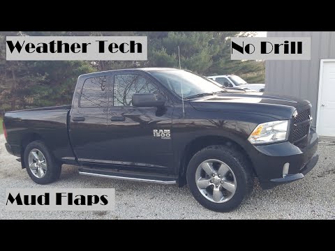 Weather Tech mud flaps install and review on 2019 Ram 1500