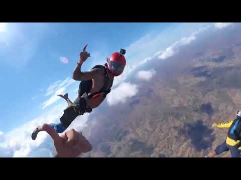 Skydiving in Panama landing on the Beach