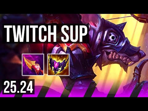 TWITCH & Ashe vs PYKE & Jhin (SUP) | EUW Master | 25.24