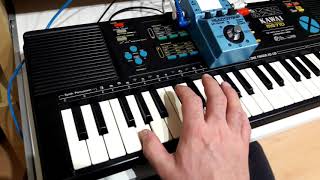 Video thumbnail for Kawai MS710 with ZOOM MS-70CDR  Filter  Delay MFX by CZ synth