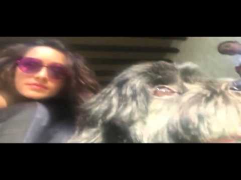 Shradhha Kapoor with adorable Dog