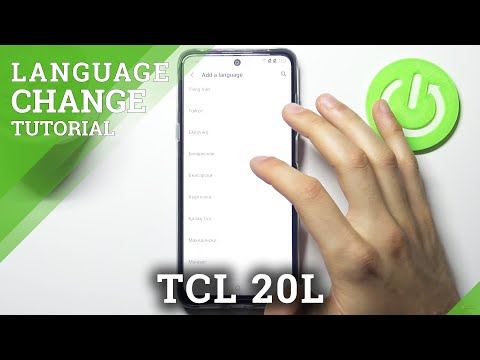 How to Change System Language on TCL 20L - Manage TCL Languages