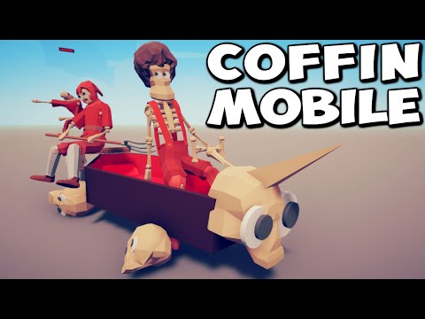 ⚰️Coffin Mobile 🚗 vs Every Faction in the town map - Totally Accurate Battle Simulator TABS