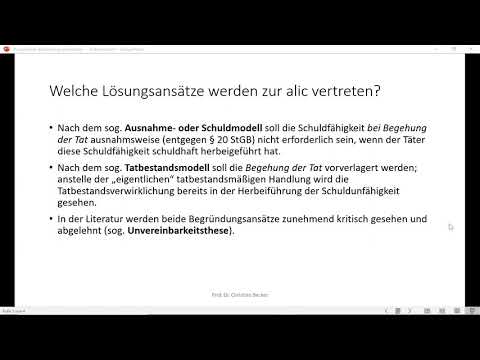 Strafrecht GK I - Wiederholungseinheit zur alic