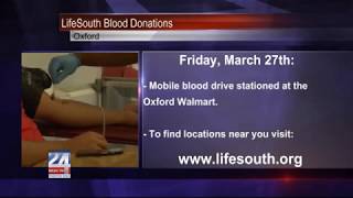 LifeSouth Blood Donations in Oxford