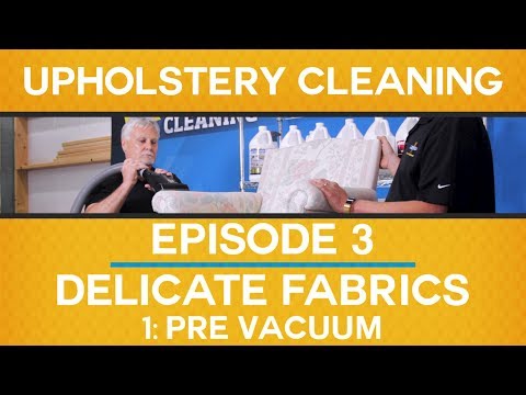 Ep. 3: DELICATE FABRICS // Part 1: PRE-VACUUM // Upholstery Cleaning