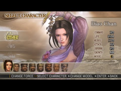 Dynasty Warriors Vol. 2 All Characters [PSP]