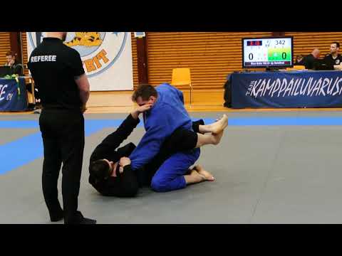 BJJ Finnish Open 2019 Men Blue Belts 100 5+ kg Semi final Anton Dmitrakov  Leo Laaksonen