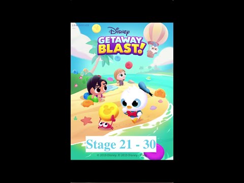 【Stage Walkthrough】Disney Getaway Blast (Stage 21 - 30)