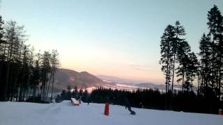 preview picture of video 'Červená Voda Skipark - downhill - zjazd nartostradą (Buková hora)'