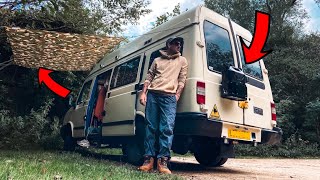 Van Life JERRY CAN MOUNT install & 12volt CCTV.