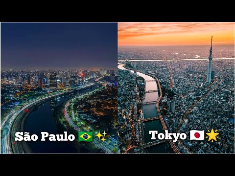 São Paulo e Tóquio | 🇧🇷 cidade brasileira • cidade japonesa 🇯🇵
