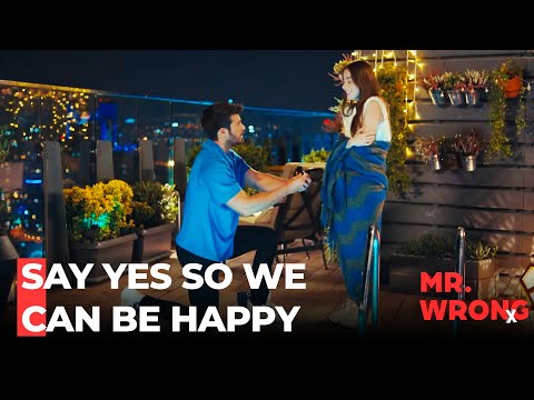 Ozgur Kneels Before Ezgi - Mr. Wrong Episode 52