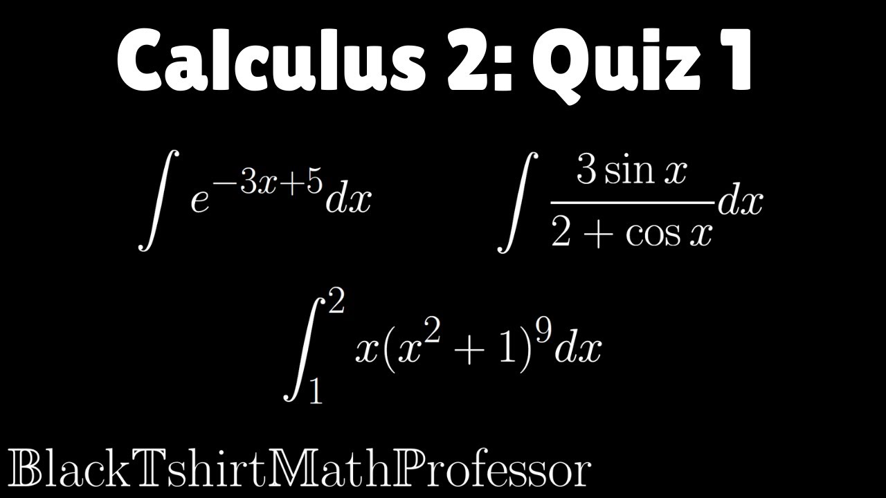Quiz 1 Spring 2022 (Calculus 2)