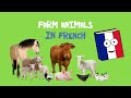 🇫🇷 Farm animals in French children's song | Je vais à la ferme