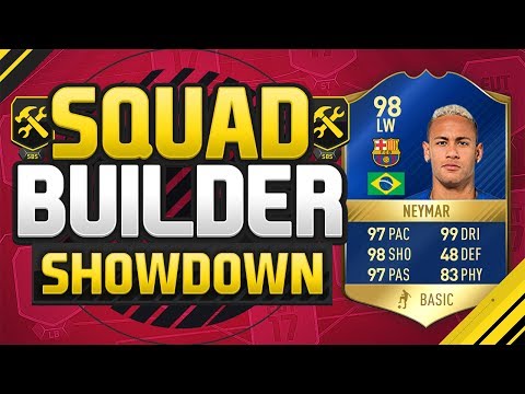 FIFA 17 SQUAD BUILDER SHOWDOWN!!! TEAM OF THE SEASON NEYMAR!!! 98 Neymar Squad Builder Duel